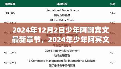 少年阿宾的成长与挑战，展望未来的成长与超越之路（最新章节 2024年12月2日更新）