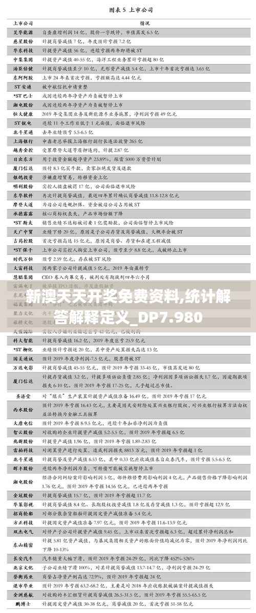 新澳天天开奖免费资料,统计解答解释定义_DP7.980
