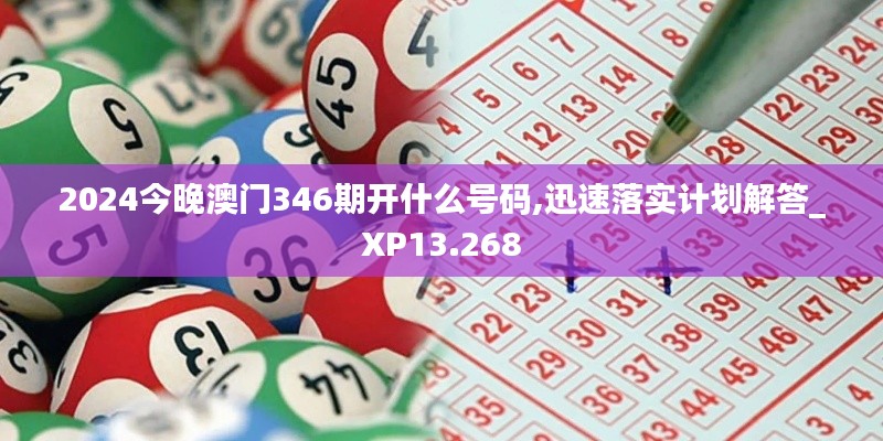 2024今晚澳门346期开什么号码,迅速落实计划解答_XP13.268