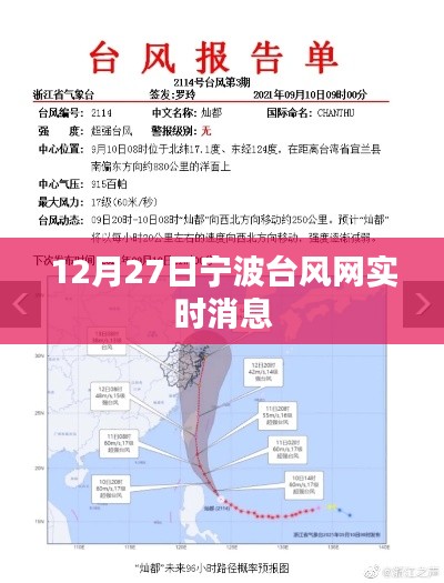 宁波台风网最新实时消息(12月27日)