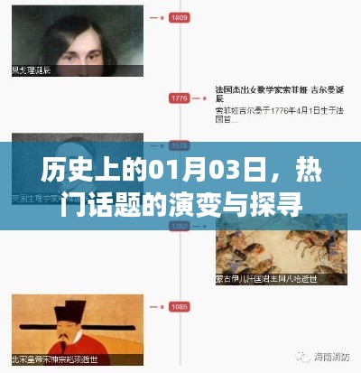 历史上的1月3日,热门话题演变与探寻之旅