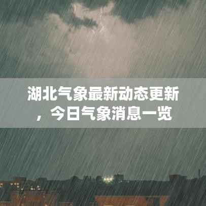 湖北气象最新动态更新，今日气象消息一览