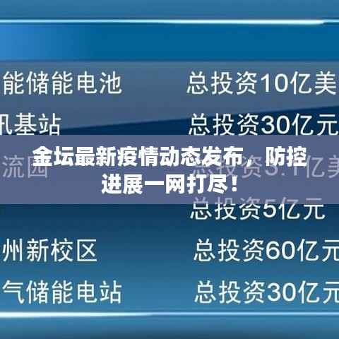 金坛最新疫情动态发布，防控进展一网打尽！